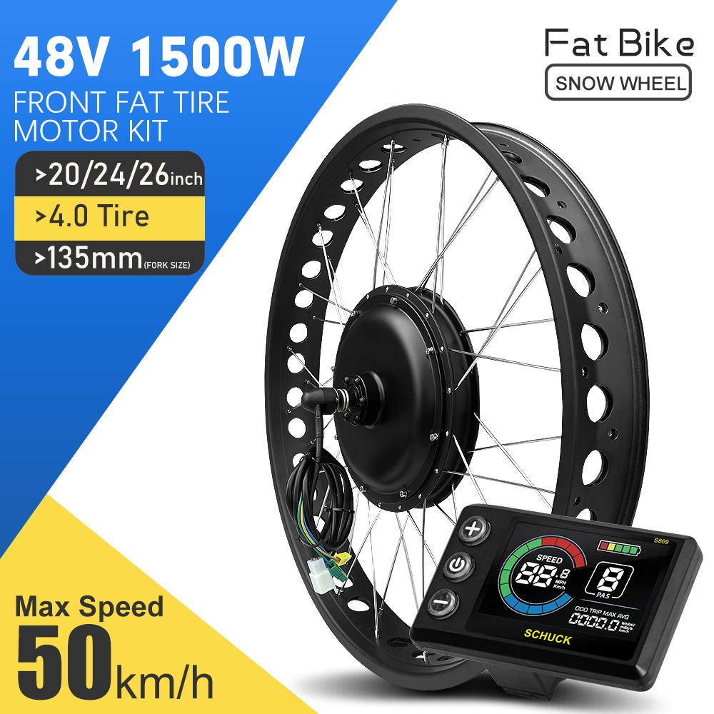 전기 자전거 팻 타이어 개조 키트 48V1500W 20 - 72V 5000W Hub Motor Kit 리뷰 및 가격