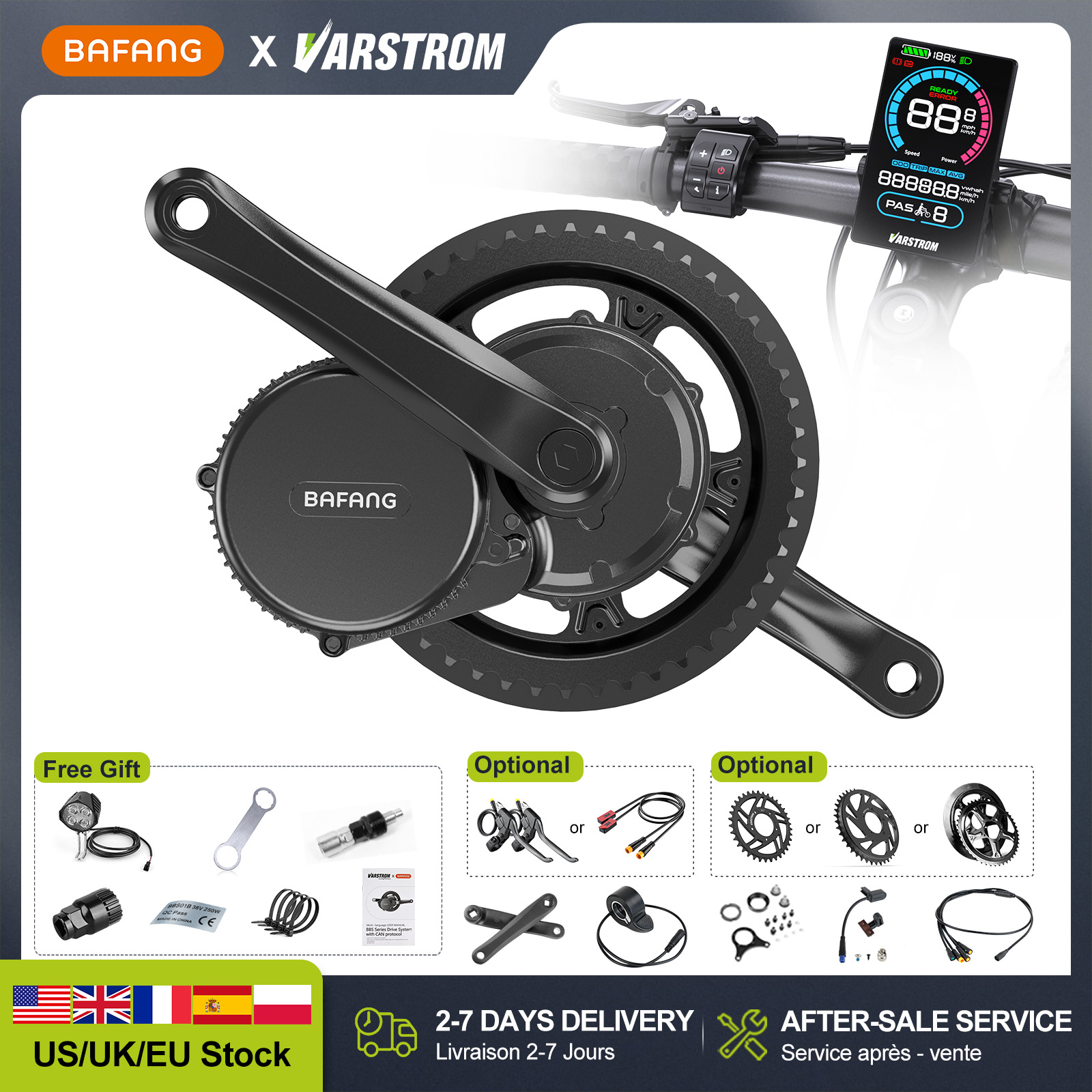 [미국 주식] 바팡 48V 500W 750W 52V 1 - Bafang Bbs02B 48V 750W Mid Drive Kit 리뷰 및 가격