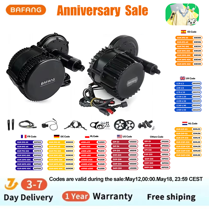 Bafang BBSHD 미드 드라이브 모터 전기 자전거 - Mid Drive Motor Kit 52V 1000W 리뷰 및 가격