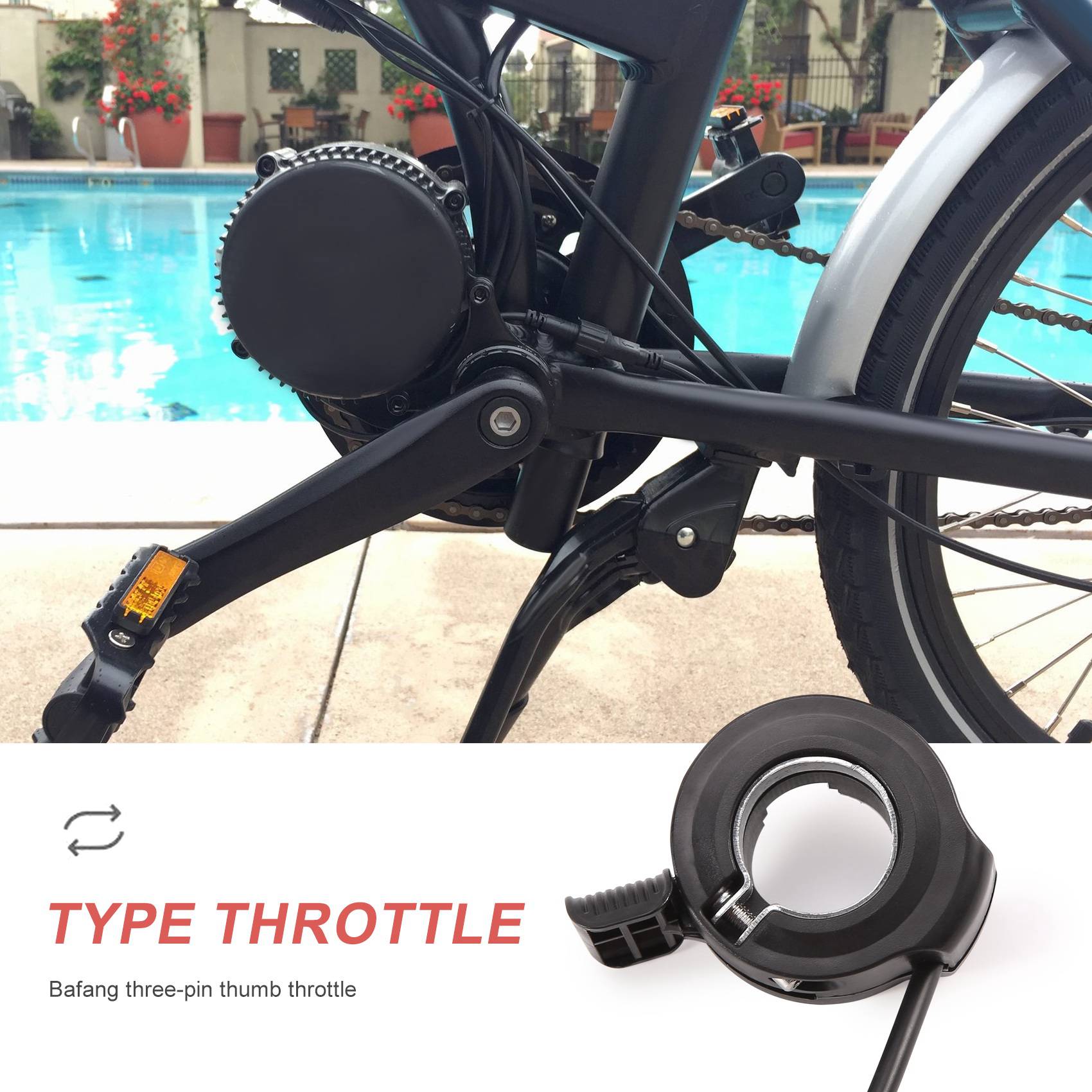 A73T 엄지 스로틀 (바팡 미드 드라이브 모터 전기  - Mid Drive Motor Kit 52V 1000W 리뷰 및 가격