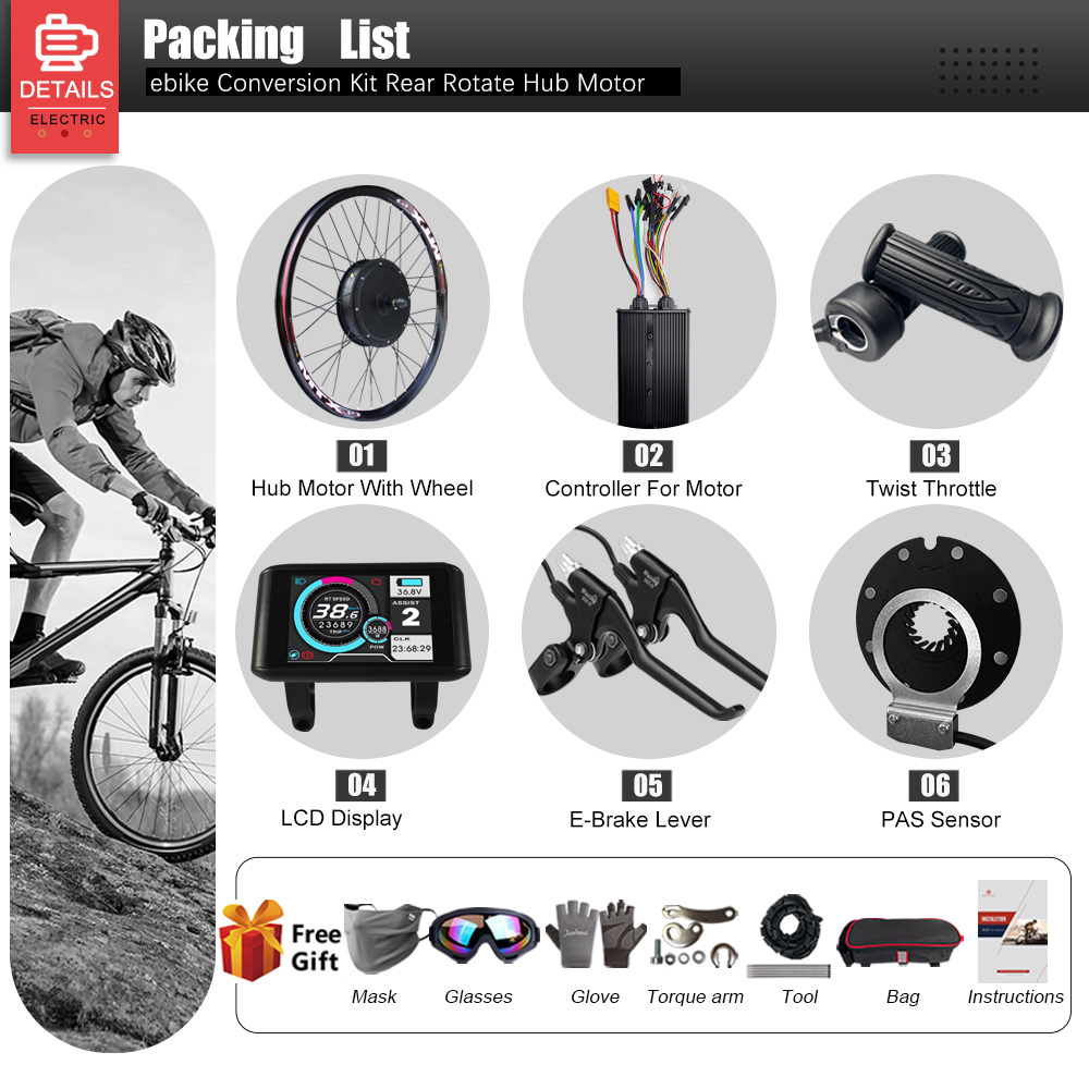 60V 3000W 전기 자전거 변환 키트 26-29인치 - 72V 5000W Hub Motor Kit 리뷰 및 가격